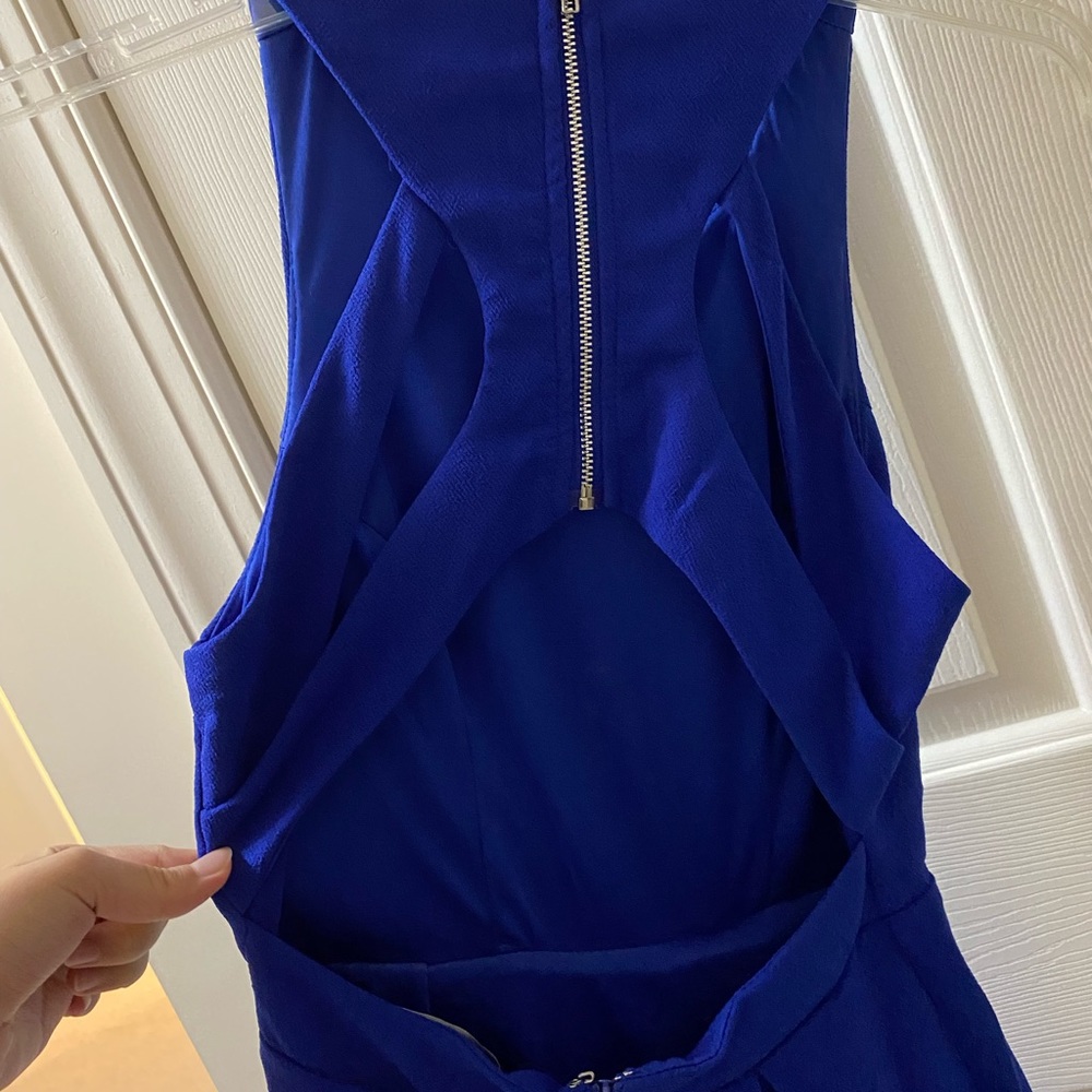 lulus blue flare dress